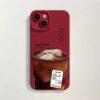Iced Coffee Phone Case – Simple & Elegant – Pupil-antique white-3091 ice American
