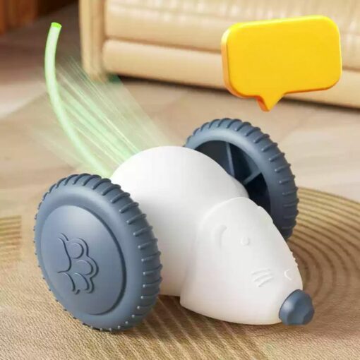 Interactive Cat Toys – 3rd Gen Motion-Activated Moving Cat Ball with Elastic Tail for Indoor Cats & Kittens