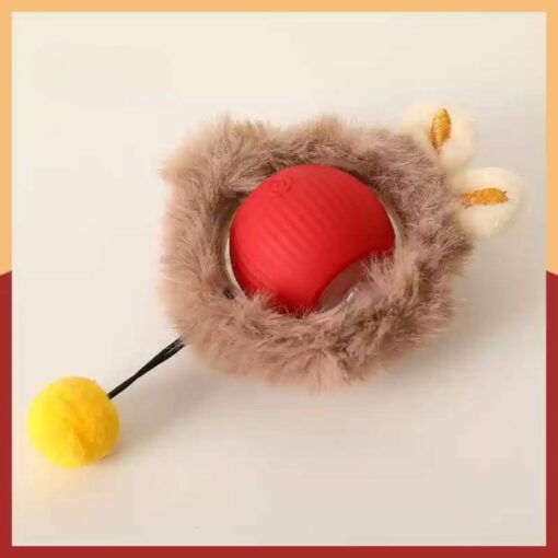 Interactive Cat Toys – 3rd Gen Motion-Activated Moving Cat Ball with Elastic Tail for Indoor Cats & Kittens