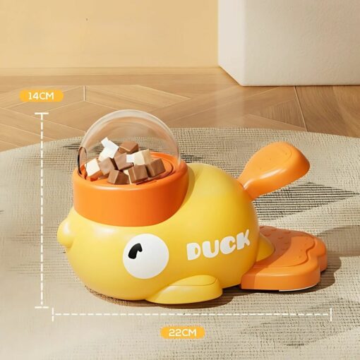 Interactive Duck-Shaped Dog Puzzle Feeder – Slow Eating, IQ Training & Treat Dispenser for Smart Dogs & Puppies