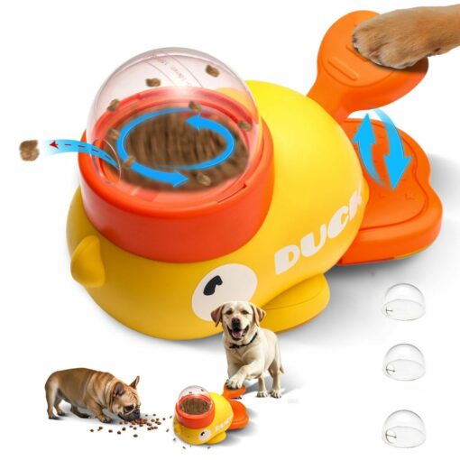 Interactive Duck-Shaped Dog Puzzle Feeder – Slow Eating, IQ Training & Treat Dispenser for Smart Dogs & Puppies