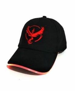 LED Light Up Baseball Cap – Fashionable, Rechargeable, Programmable, Embroidered Cotton Hat with Adjustable Fit for Men for Parties, and Night Safety – Black Hat – Articuno