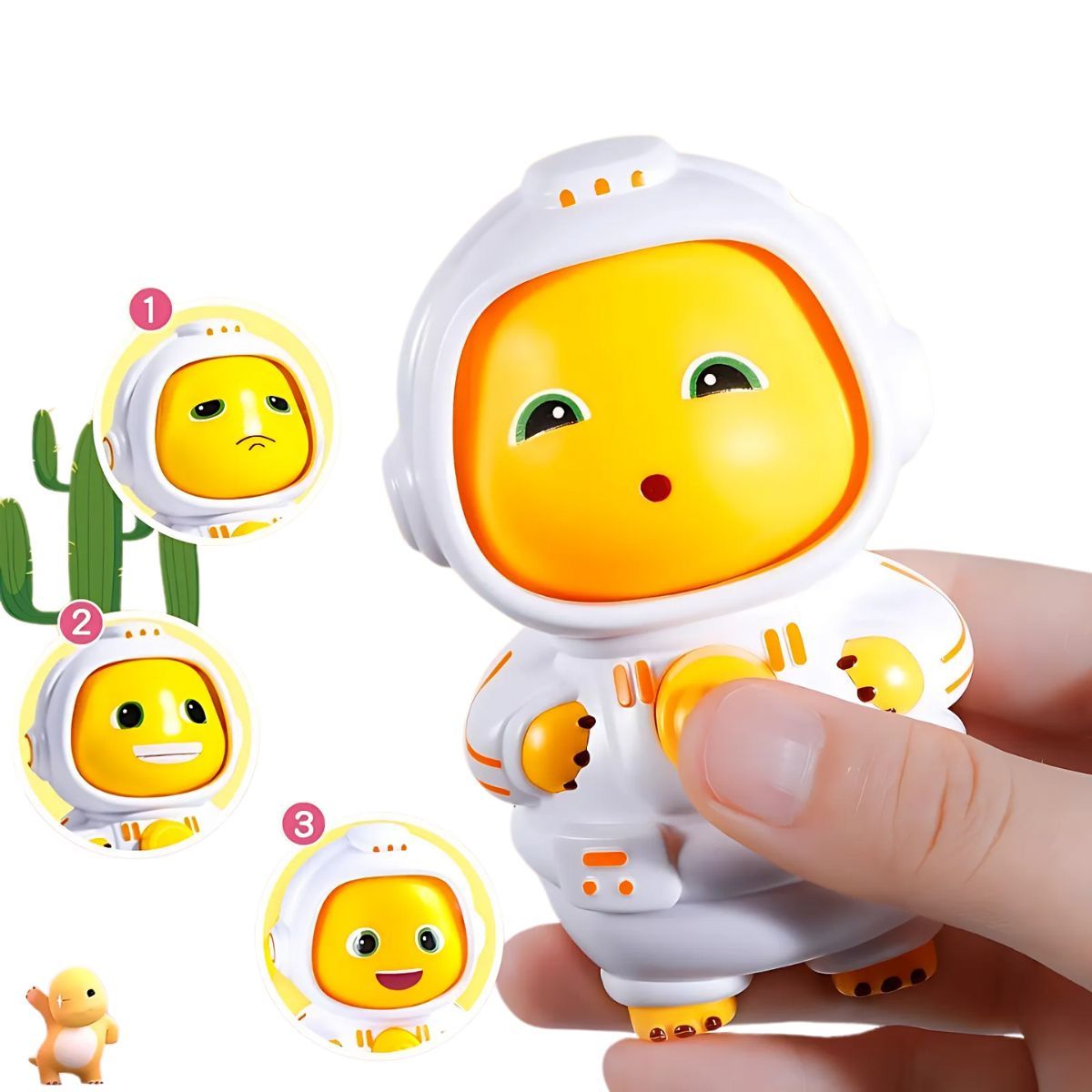 Little Milk Dragon Face-Changing Toy – Funny & Unique Decompression Doll, Press to Change Face, Cute Keychain Stress Relief Gift