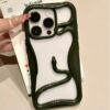 Luxury High-Grade Electroplated Snake Fashion Hollow Shell for iPhone 16 Pro Max, 15-11 Business Style Holster, Effective Protection Mobile Phone Case – Shiny gold, iPhone 11