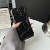 Luxury High-Grade Electroplated Snake Fashion Hollow Shell for iPhone 16 Pro Max, 15-11 Business Style Holster, Effective Protection Mobile Phone Case – Shiny gold, iPhone 11