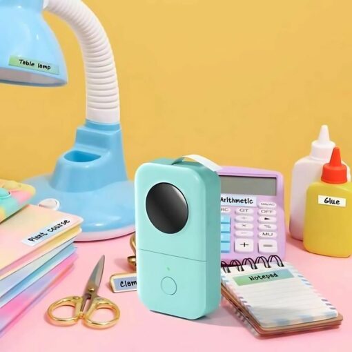 Mini Bluetooth Label Printer – Portable Thermal Label Maker for Home & Office Organization