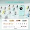 Mini Bluetooth Label Printer – Portable Thermal Label Maker for Home & Office Organization