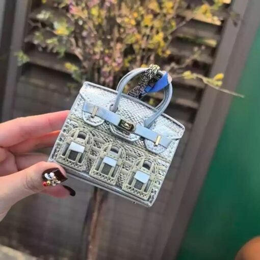 Mini Platinum Bag – Small House & Car Key Decoration | Cute AirPods Bag & Key Storage