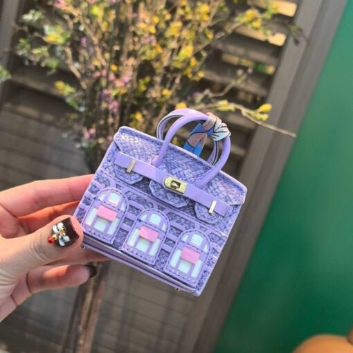 Mini Platinum Bag – Small House & Car Key Decoration | Cute AirPods Bag & Key Storage