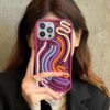 Personalized DIY Puzzle Phone Case – Creative Stress Relief & Decompression Cover for iPhone 12, 13, 14, 15, 16 Pro Max – Teal Green curved twist version shell, iPhone 16
