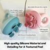 Portable Electric Head Scratcher with Tissue Kneading Nodes for Stress Relief – Lightweight, Wireless, Waterproof, 360° Exercise Grip, One-Button Use Scalp Massager