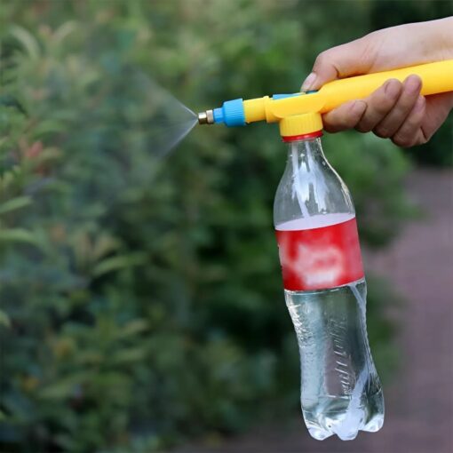 Portable High-Pressure Air Pump with Adjustable Nozzle – Universal Bottle Attachment Garden Sprayer