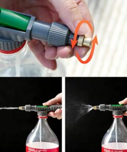 Portable High-Pressure Air Pump with Adjustable Nozzle – Universal Bottle Attachment Garden Sprayer