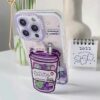 Puppy & Cat Sweet Summer Bubble Drink Phone Case