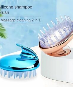 Scalp Shampooing Brush – Silicone Massage Brush for Hair Washing, Scalp & Body Exfoliation, Shower & Spa Care