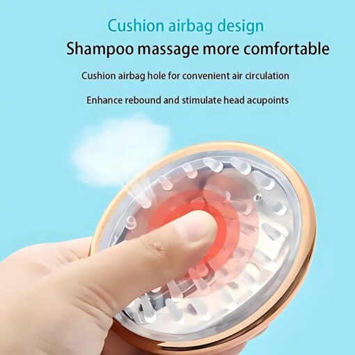 Scalp Shampooing Brush – Silicone Massage Brush for Hair Washing, Scalp & Body Exfoliation, Shower & Spa Care