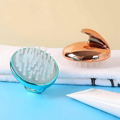 Scalp Shampooing Brush – Silicone Massage Brush for Hair Washing, Scalp & Body Exfoliation, Shower & Spa Care