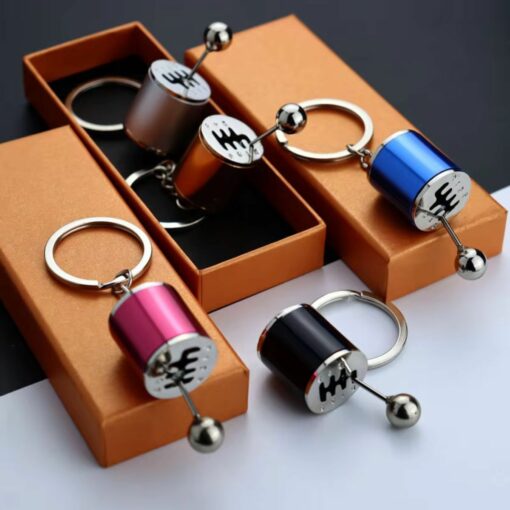 Shifter Model Keychain – Six-Speed Manual Gearbox Fidget Toy for Car Enthusiasts