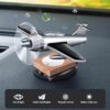 Solar Spinning Airplane Model Car Diffuser – Retro Dashboard Air Freshener