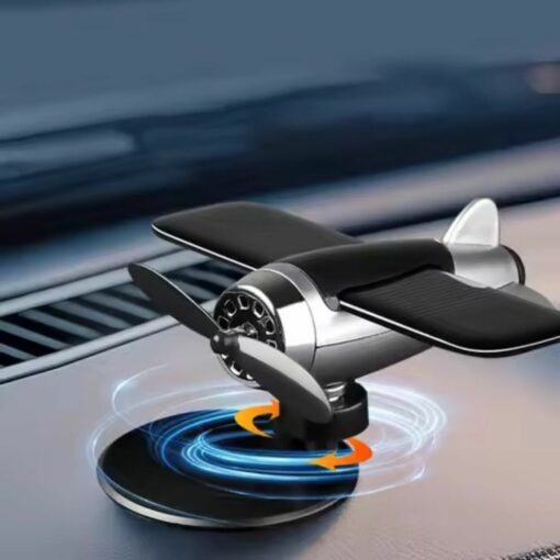 Solar Spinning Airplane Model Car Diffuser – Retro Dashboard Air Freshener