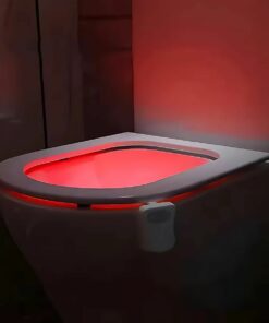 Toilet Rim LED Light – Motion Sensor 8-Color Night Light for Bathroom