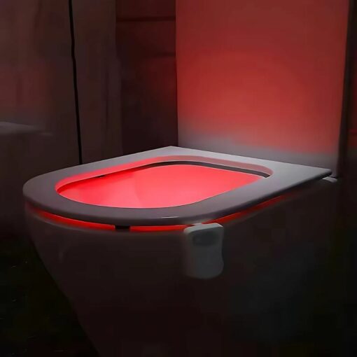 Toilet Rim LED Light – Motion Sensor 8-Color Night Light for Bathroom