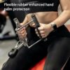 Weight Lifting Grips for Men & Women – Anti-Slip Rubber Gym Pads for Deadlifts, Dumbbells, Pull-Ups & Workout Training – Black