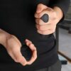 Weight Lifting Grips for Men & Women – Anti-Slip Rubber Gym Pads for Deadlifts, Dumbbells, Pull-Ups & Workout Training – Black
