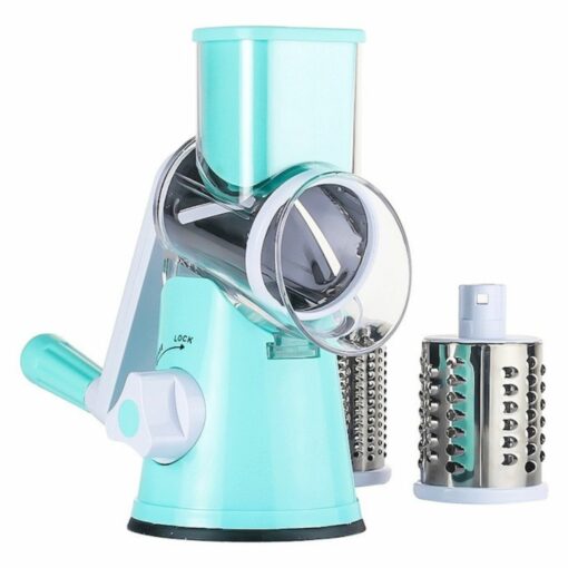 3 Blade Rotary Vegetable Slicer – Multifunction Manual Grater