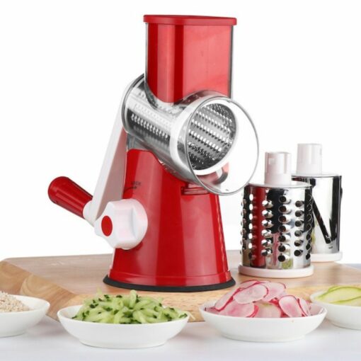 3 Blade Rotary Vegetable Slicer – Multifunction Manual Grater