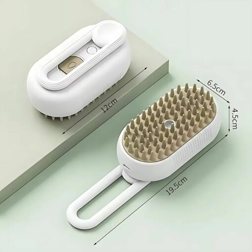 3-in-1 Pet Grooming Brush – Steam, Massage & Loose Hair Removal Without Shaving