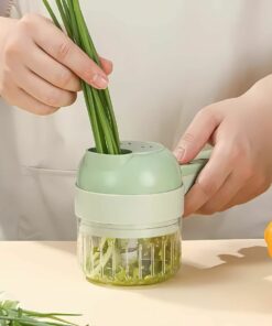 4-in-1 Electric Wireless Chopper – For Fruit, Veggies, Meat & Kitchen Use