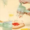 4-in-1 Electric Wireless Chopper – For Fruit, Veggies, Meat & Kitchen Use