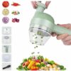 4-in-1 Electric Wireless Chopper – For Fruit, Veggies, Meat & Kitchen Use