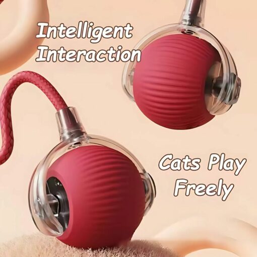 Interactive LED Cat Toy Ball – Moving Smart Ball for Kittens & Cats
