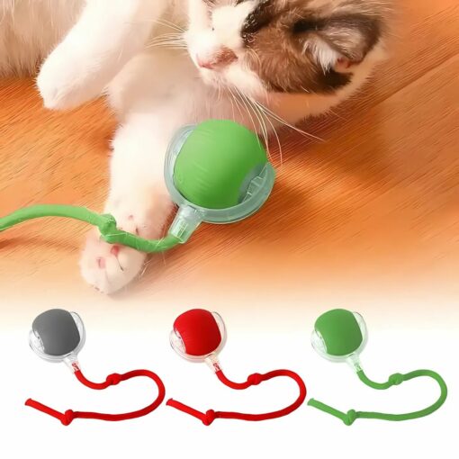Interactive LED Cat Toy Ball – Moving Smart Ball for Kittens & Cats