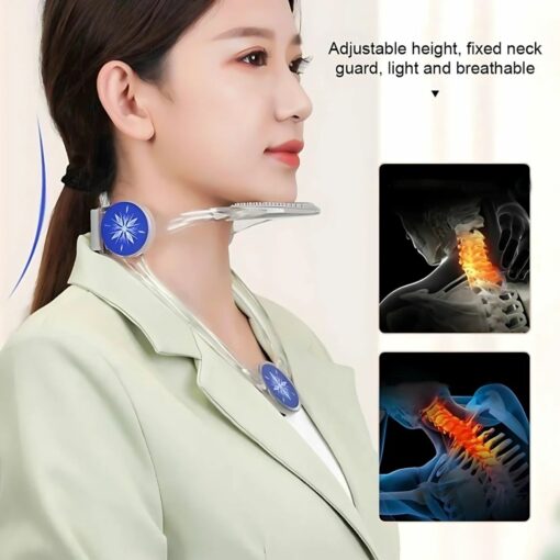 Adjustable Cervical Traction Brace – Posture Corrector Neck Collar Support Spine Stretcher Device for Pain Relief
