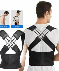 Adjustable Posture Corrector Back Brace for Men and Women – Shoulder Support, Full Back Alignment, and Pain Relief