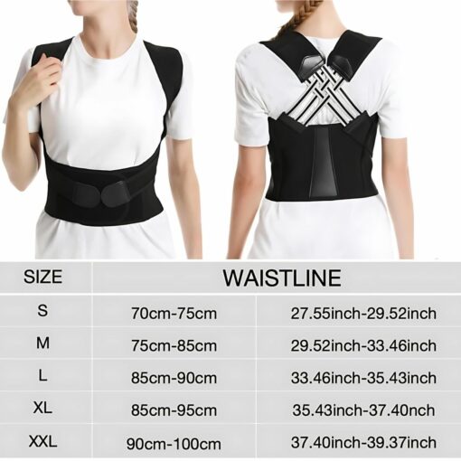 Adjustable Posture Corrector Back Brace for Men and Women – Shoulder Support, Full Back Alignment, and Pain Relief