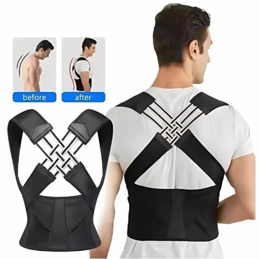 Adjustable Posture Corrector Back Brace for Men and Women – Shoulder Support, Full Back Alignment, and Pain Relief
