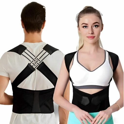 Adjustable Posture Corrector Back Brace for Men and Women – Shoulder Support, Full Back Alignment, and Pain Relief