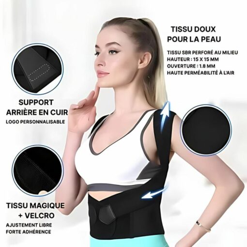 Adjustable Posture Corrector Back Brace for Men and Women – Shoulder Support, Full Back Alignment, and Pain Relief