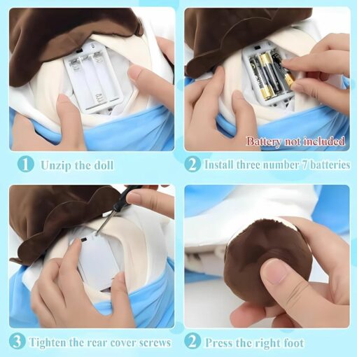 Breathing Jesus Plush Toy – Light & Music Sleep Soother Gift