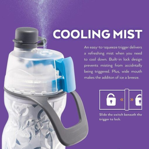 Cooling Mist Sports Water Bottle – Portable Spray Bottle for Outdoor Activities