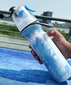 Cooling Mist Sports Water Bottle – Portable Spray Bottle for Outdoor Activities