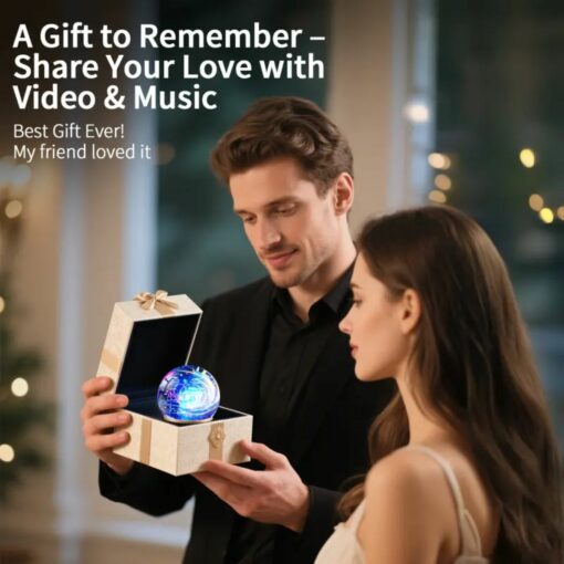 Custom Crystal Ball Video Player – DIY Photo & Video Sphere Gift for Memories