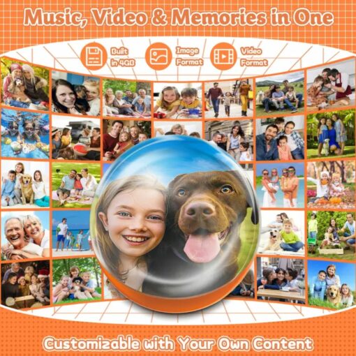 Custom Crystal Ball Video Player – DIY Photo & Video Sphere Gift for Memories