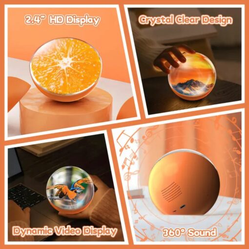 Custom Crystal Ball Video Player – DIY Photo & Video Sphere Gift for Memories