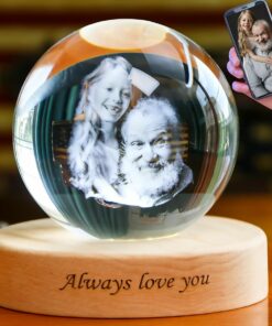 Custom Crystal Photo LED Glow – Cherished Gift for Weddings, Families, and Timeless Memories