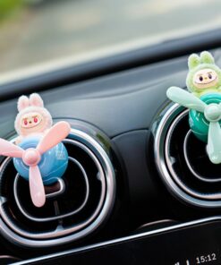 Cute Cartoon Car Vent Freshener – Propeller Clip with Plush Doll